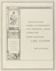 Dedica, 1883 da Max Klinger