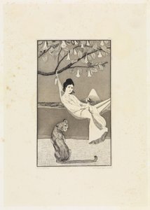 Dolce far niente (Siesta II) (Schizzi incisi, Opus I, foglio 8) da Max Klinger