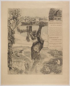 Attestato di cittadinanza onoraria al sindaco Dr. Otto Georgi da Max Klinger
