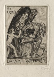 Ex Libris Dr. Kuno Waehmer da Max Klinger