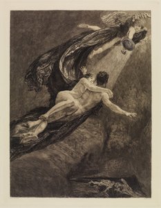 Nuovi sogni (Nuovi sogni di felicità) (Un amore, Opus X, tavola 7) da Max Klinger