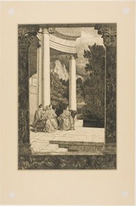 Psiche e le sue Sorelle, tavola 18 da Cupido e Psiche da Max Klinger