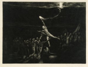 Furto della luce (foglio 22 da: Opus XII, Fantasia Brahms) da Max Klinger