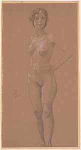 Nudo in piedi da Max Klinger