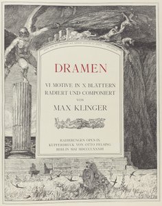 Pagina del titolo da Max Klinger