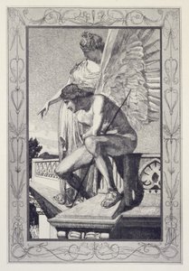 Venere mostra Psiche a Cupido, tavola 4 della serie «Cupido e Psiche: Opus V» da Max Klinger