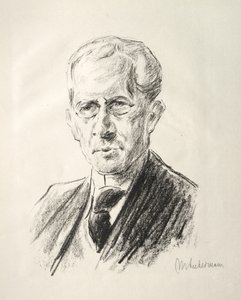 Arno Holz Mappe: Ritratto di Arno Holz da Max Liebermann