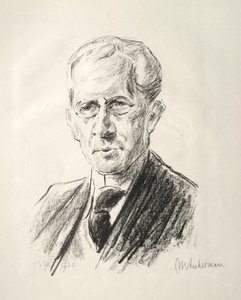 Arno Holz Mappe: Ritratto Arno Holz, 1923 da Max Liebermann