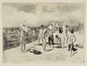 Ragazzi che fanno il bagno da Max Liebermann