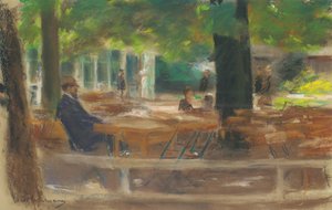 Biergarten a Laren, c.1903 da Max Liebermann