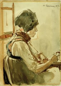 Donna di Dachau da Max Liebermann