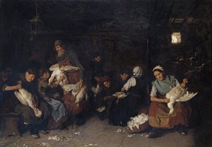 Raccoglitrici di oche da Max Liebermann
