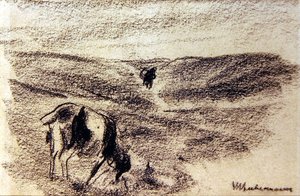 Capra che bruca, c.1890