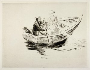 Nella barca da Max Liebermann