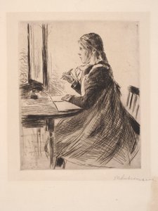 Ritratto di bambina, ritratto della figlioletta del consigliere segreto Bode, Marie da Max Liebermann
