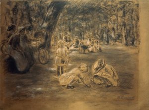 Parco giochi per bambini nel Tiergarten da Max Liebermann