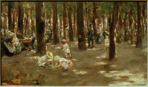 Parco giochi per bambini nel Tiergarten di Berlino da Max Liebermann