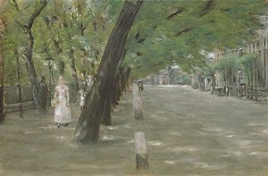 Kirchenallee a St. Georg, Amburgo da Max Liebermann