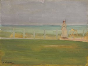 Signora in spiaggia, 1901 da Max Liebermann