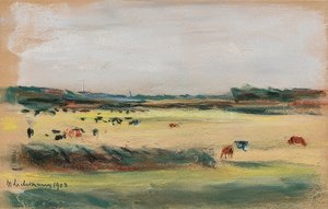 Paesaggio con mucche al pascolo da Max Liebermann