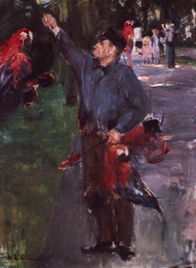 Uomo con pappagalli da Max Liebermann