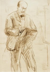 Max Liebermann, Autoritratto, disegnando da Max Liebermann