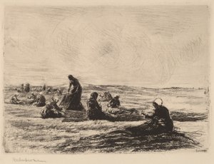 Riparare le reti, 1894 da Max Liebermann