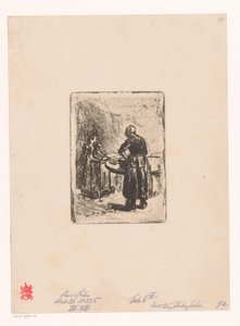 Madre e bambino a tavola da Max Liebermann