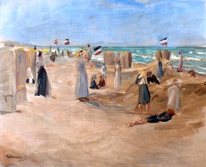 Sulla spiaggia a Noordwijk, 1908 da Max Liebermann