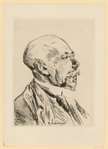 Ritratto del professor Adolph Goldschmidt da Max Liebermann