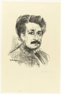 Ritratto di Albert Einstein da Max Liebermann