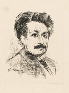 Ritratto di Albert Einstein da Max Liebermann