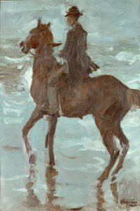 Cavaliere sulla spiaggia da Max Liebermann