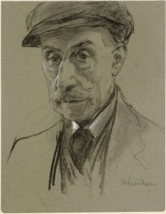 Autoritratto con berretto da Max Liebermann