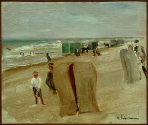 Scena di spiaggia a Noordwijk da Max Liebermann