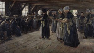 Il fienile del lino a Laren da Max Liebermann