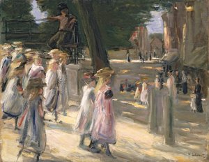 La Strada per la Scuola a Edam da Max Liebermann
