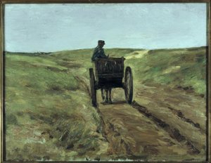 Carro nelle dune vicino a Katwijk da Max Liebermann