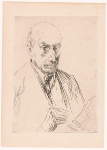 Autoritratto di Max Liebermann, con Matita in Mano da Max Liebermann