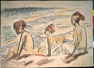 Am Strand von Max Pechstein