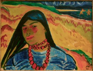 Sulla spiaggia di Nida da Max Pechstein