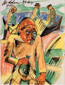 Il pescatore di passere da Max Pechstein