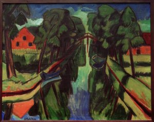 Il fossato del mulino da Max Pechstein