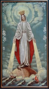 La Madonna come intercessore da Max Pechstein