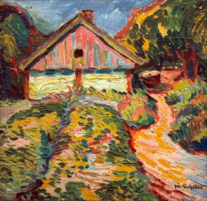 Casa sulla Penisola di Curlandia da Max Pechstein