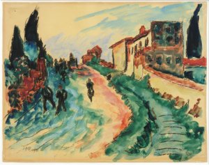 Paesaggio italiano da Max Pechstein