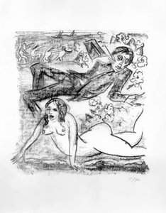 Cleopatra e i poeti da Max Pechstein