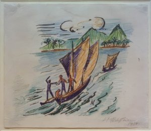 Foto di viaggio Italia - Mari del Sud (barche a vela a Palau) da Max Pechstein