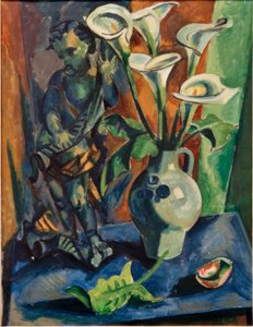 Natura morta con putto e calla da Max Pechstein