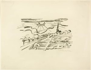 Turingia, da Immagini di viaggio: Italia-Mare del Sud da Max Pechstein